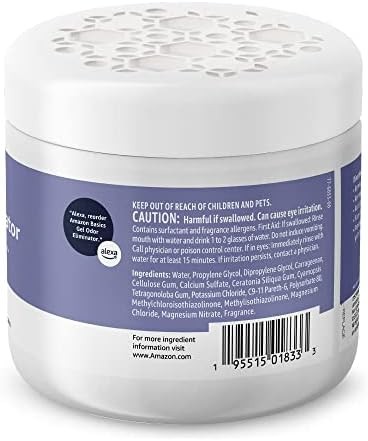 Amazon Basics Gel Odor Eliminator Charcoal Lavender
