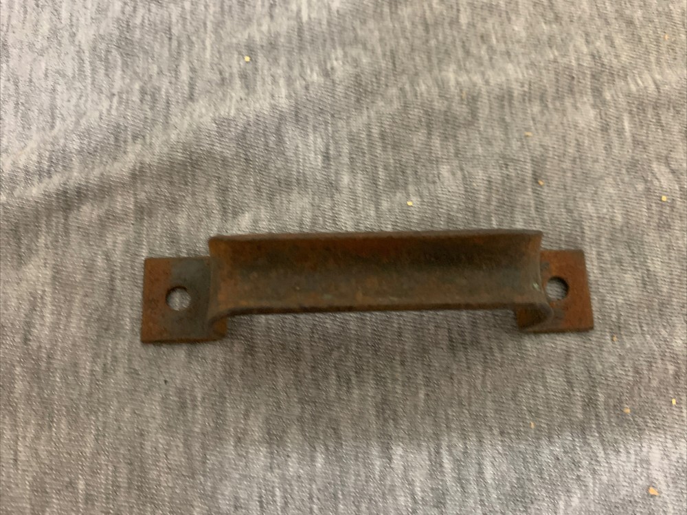 Vintage Heavy Gauge Steel Handle Drawer Pull