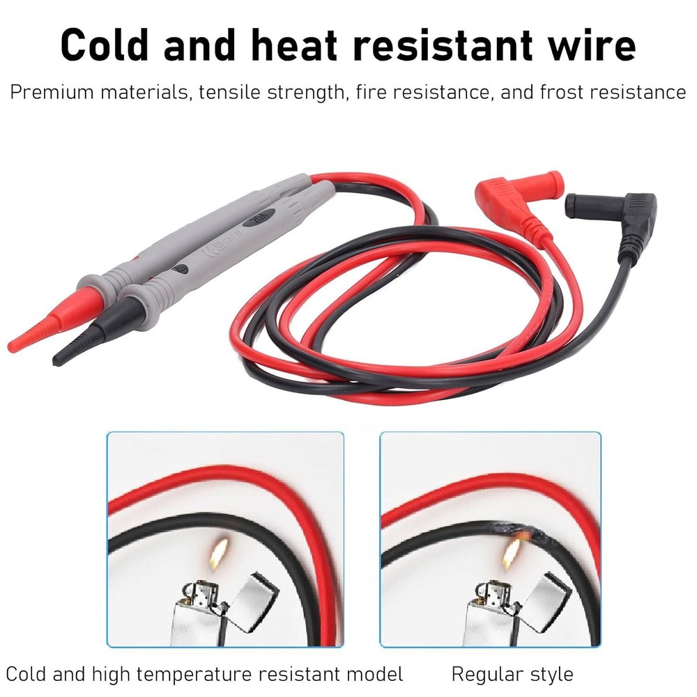 2Sets Multimeter Test Leads for Fluke Meter Electrical Alligator Clip Probes 20A