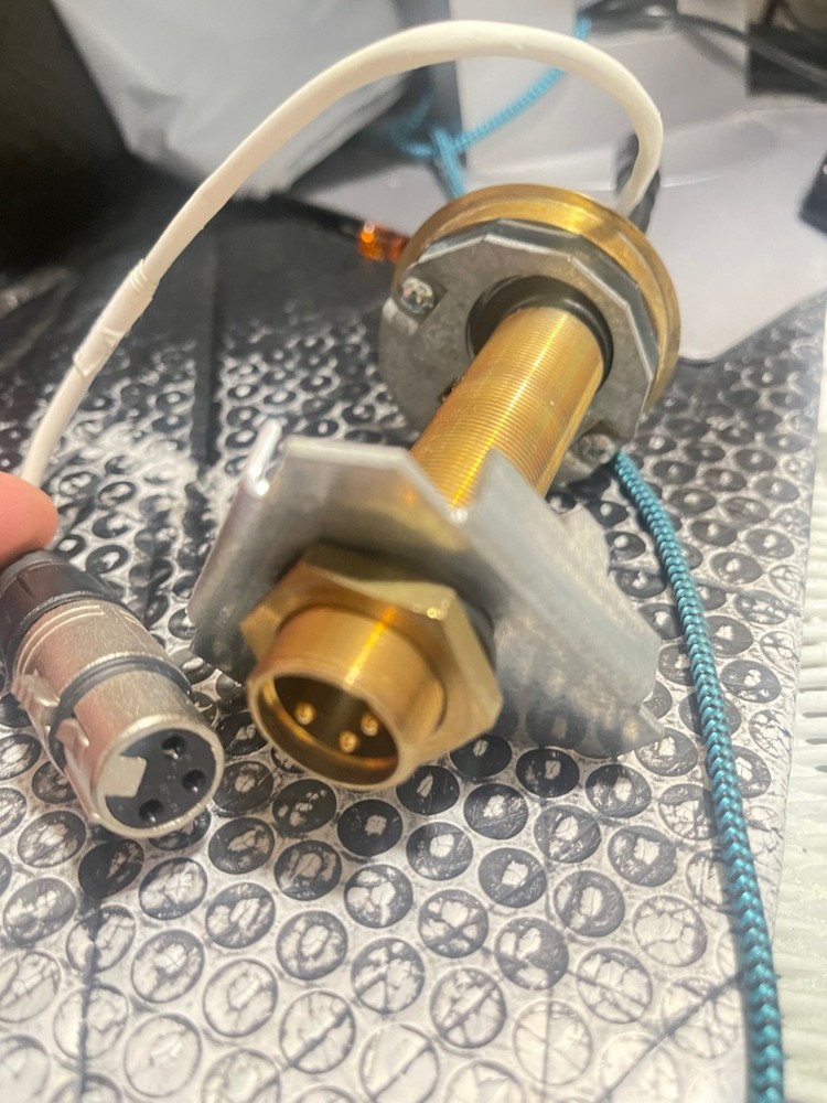 Brass Conference Table through under Mount Microphones (R3)