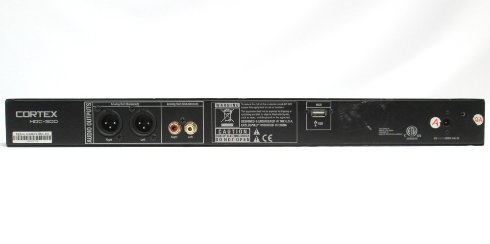 Cortex HDC-500 USB Media DJ MP3 Rackmount Digital Music Player Controller