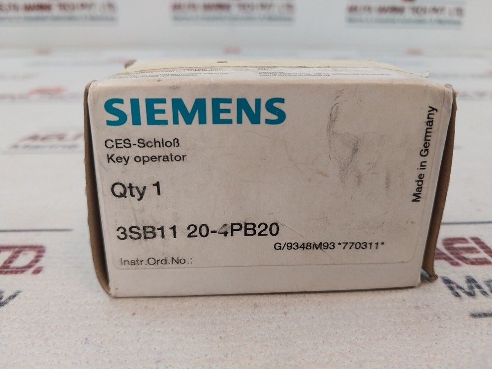Siemens SSG 10 Key Operator Switch 3SB1120-4PB20