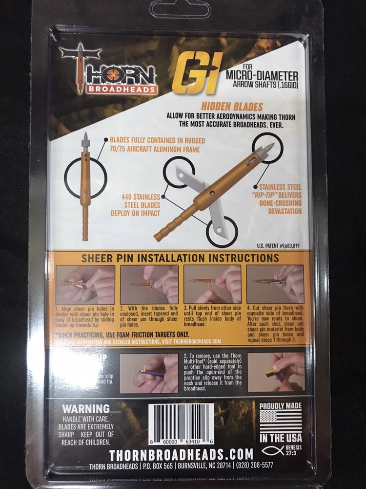 Thorn GI 110 grain broadhead