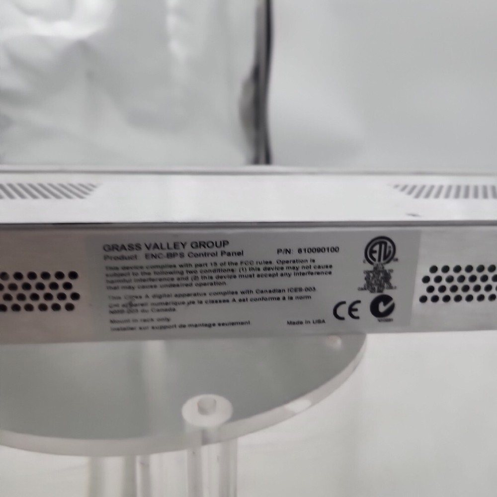 Grass Valley Group ENC-BPS Control Panel - 610090100