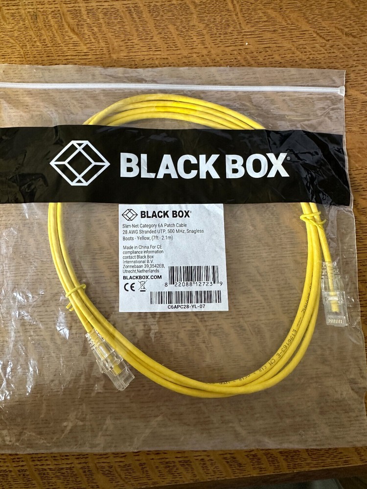 3Ft - 7Ft Yellow CAT6a Slim RJ45 Network LAN Ethernet Patch Cable