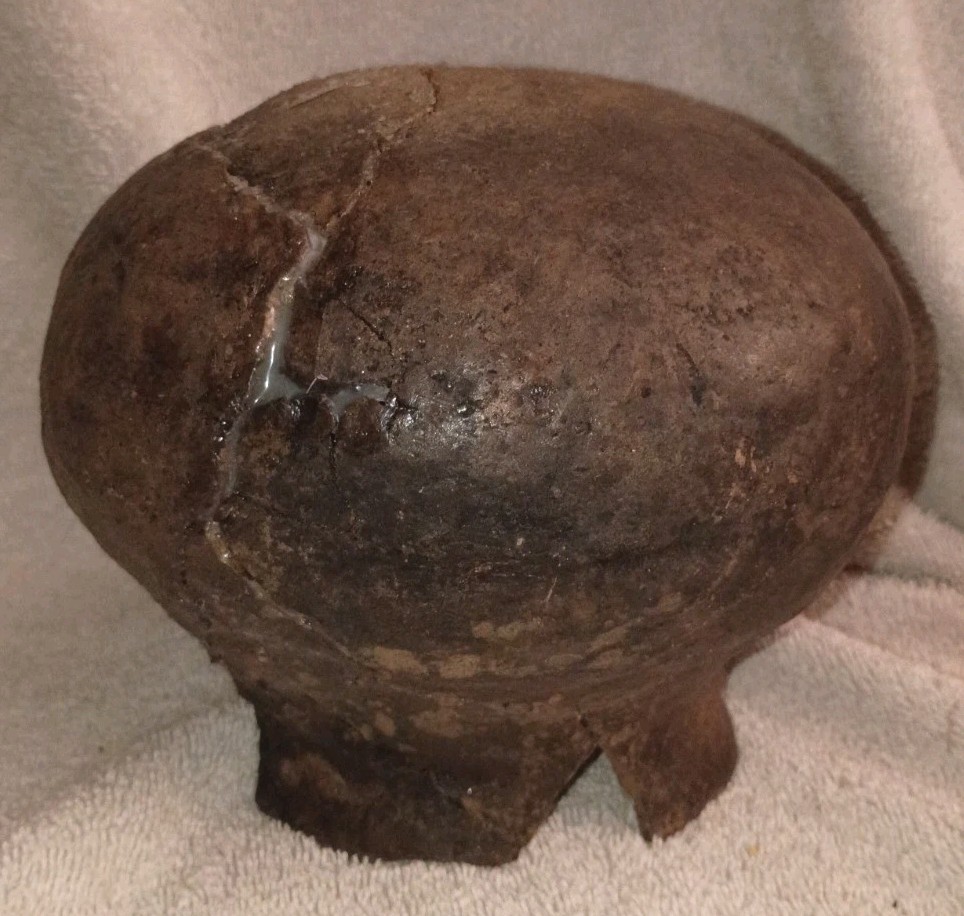 Great Antique Ancestral Pueblo Corrugated Jar Pottery Bowl