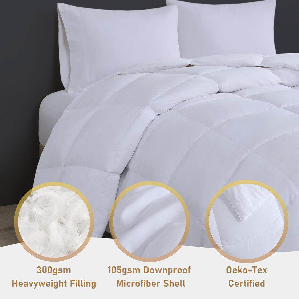True North Oversized King Comforter Set - Heavyweight Goose Down Bedding