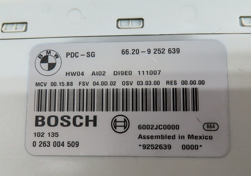 2012 BMW M3 (E90) DRIVER PARK ASSIST PDC DISTANCE CONTROL MODULE