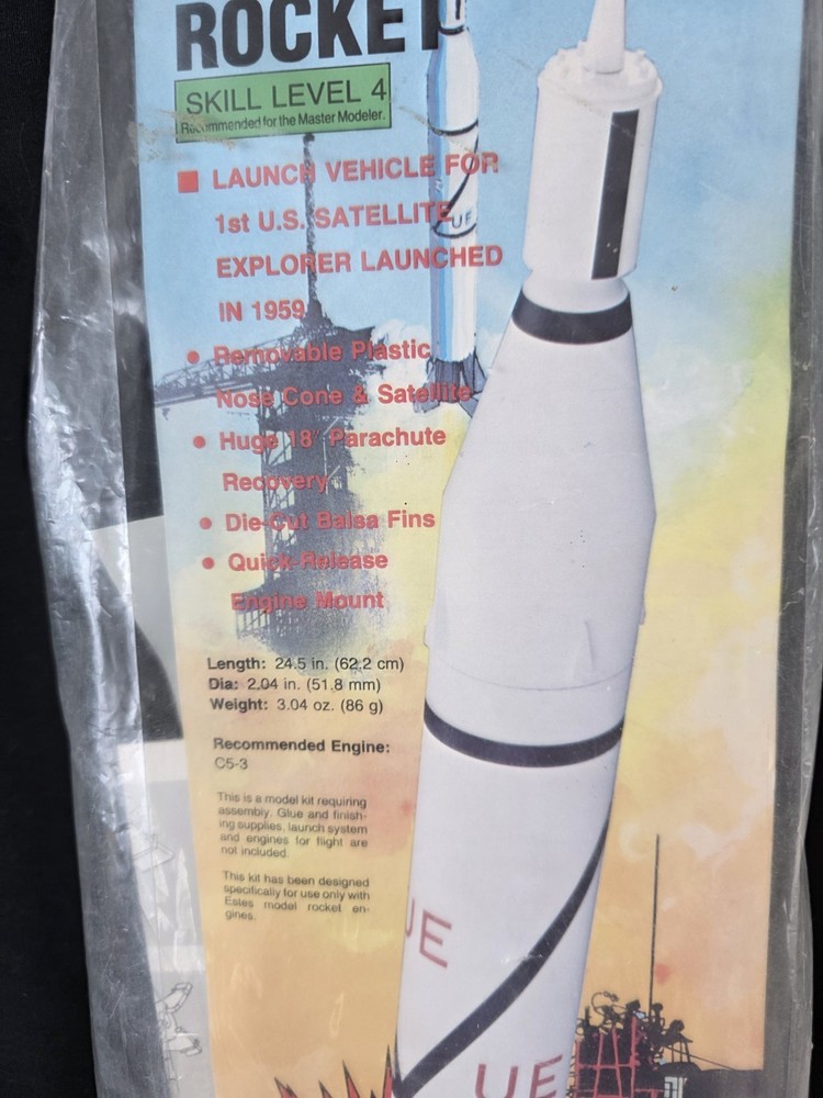Estes Vintage Model Rocket Jupiter-C #1976