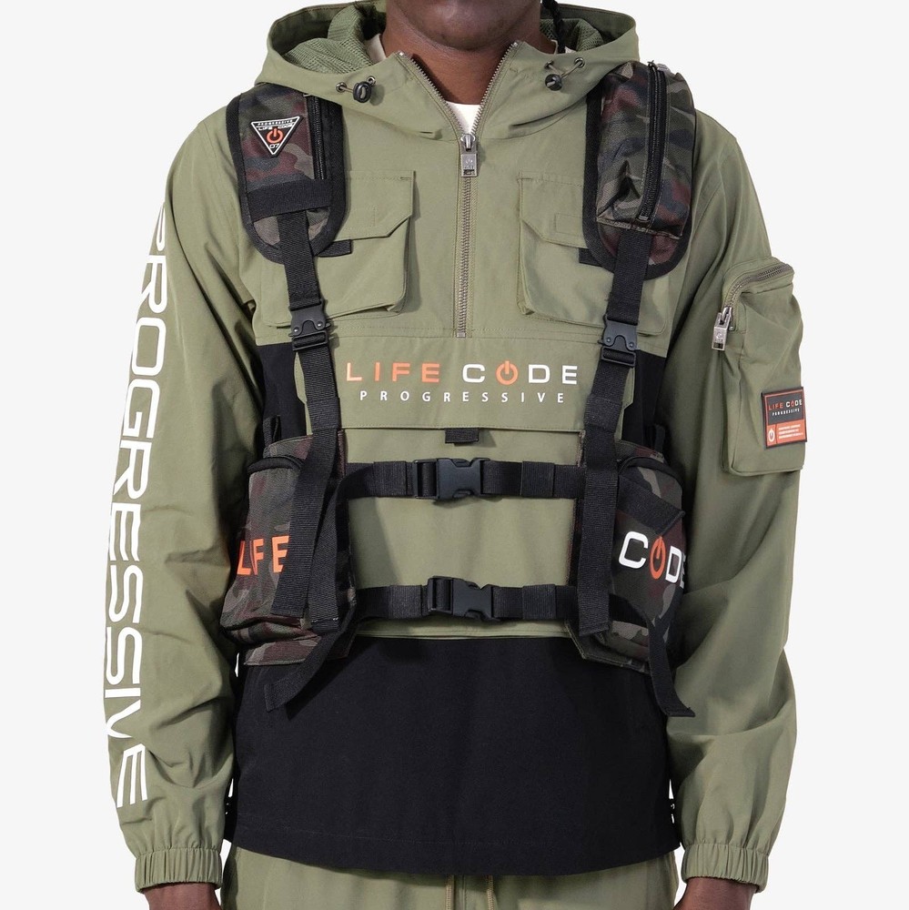 Life Code Progressive Camouflage Tactical Backpack Adjustable Multiple Pockets