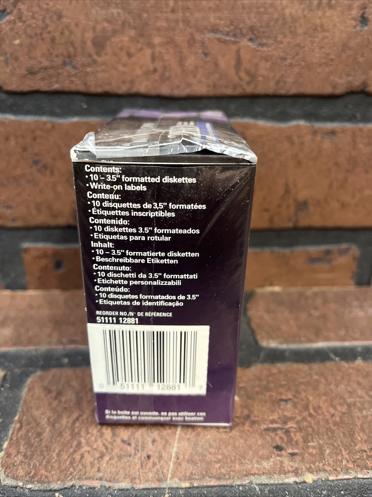 3.5'' Floppy Diskettes, IBM-Formatted, DS/HD, 10 Pack