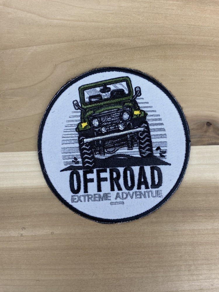JEEP OFFROAD EXTREME ADVENTURE PATCH HOOK AND LOOP BACKING 3”