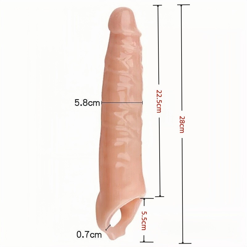 Men Male Cock-Girth-Enlarger-Enhancer-Penis-Extension-Extender-Sheath-Sleeve Big