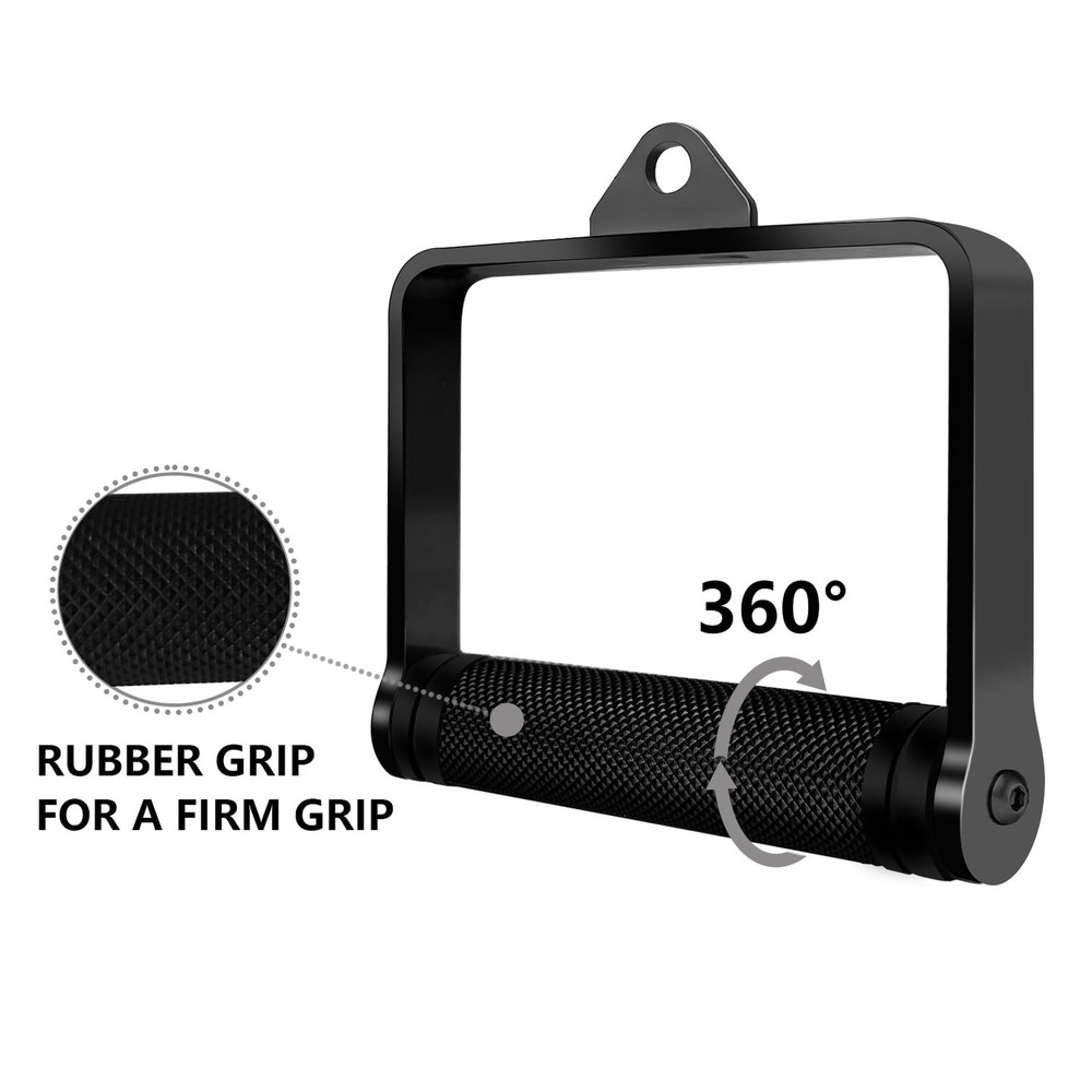 D Handle Cable Machine Attachment for Weight Workout LAT Pull Down Attachment...