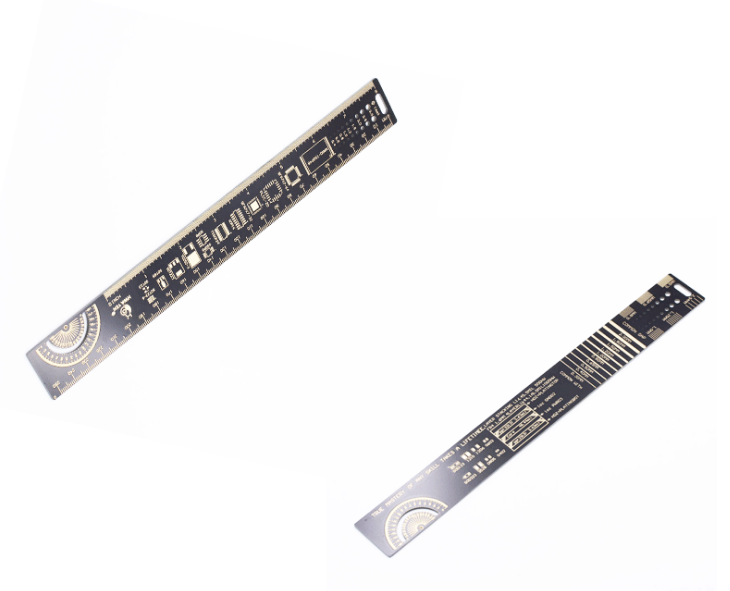 2pcs Multi functional engineering ruler 25cm PCB design PCB ruler PCB protractor