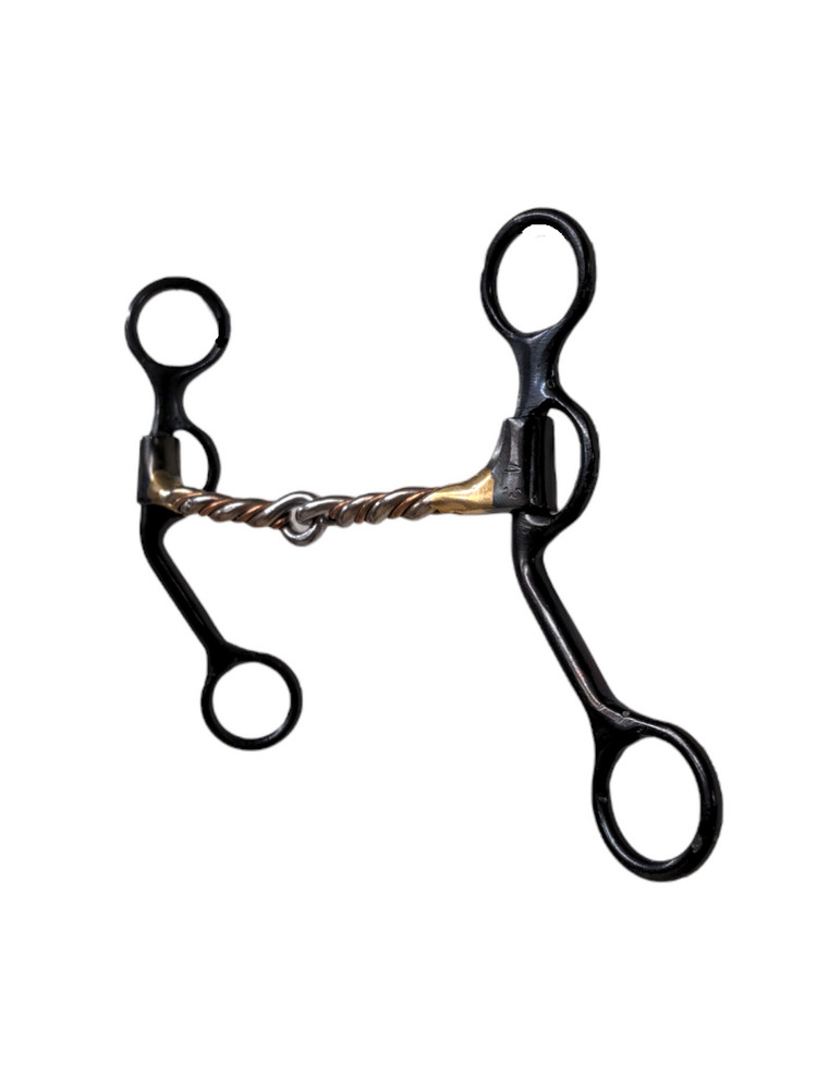 Dutton Bits Twisted Snaffle Copper Mouth Piece Short Shank Bit