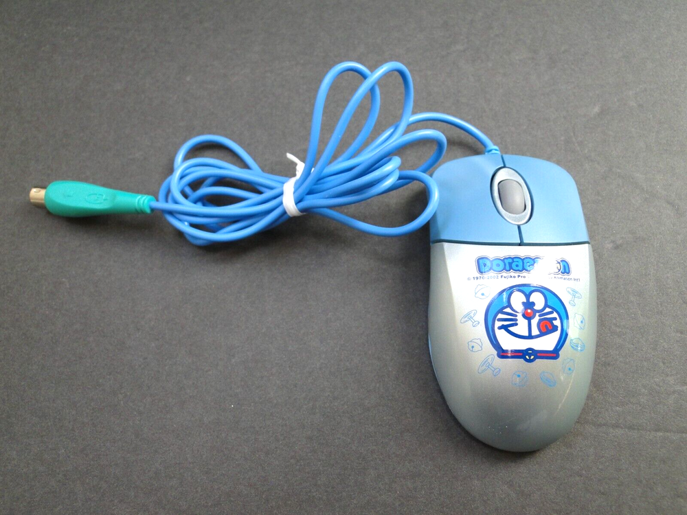 Vintage 2002 Doraemon PS/2 Mouse *TESTED