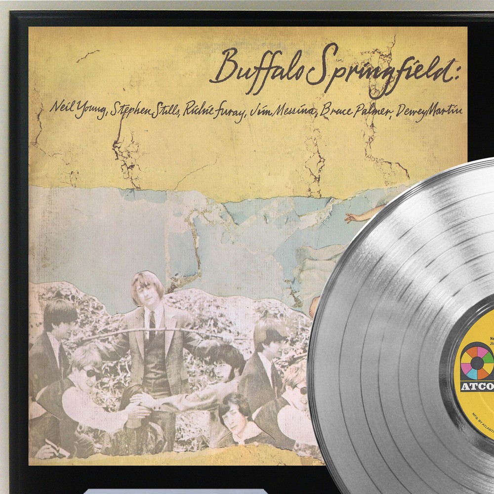 Buffalo Springfield - Self Title Silver LP Record Plaque Display