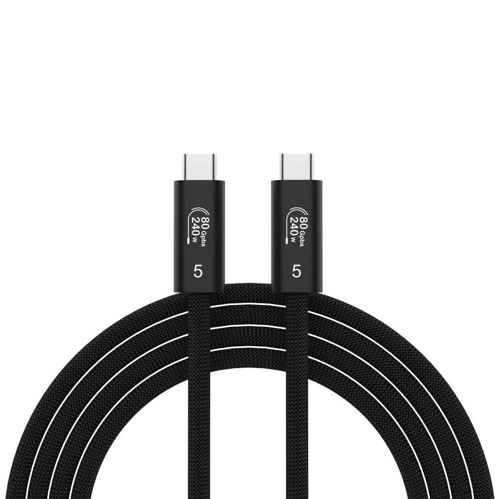 USB 4 Cable for Thunderbolt 5 Cable, 80Gbps Data Cord 5FT, 240W Charging, Up ...