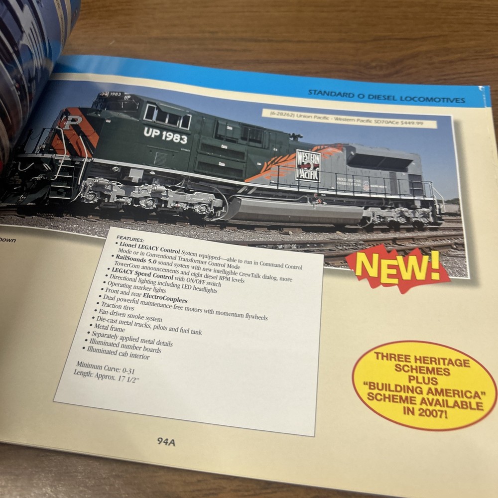 2007 Volume 1 Lionel Trains Catalog