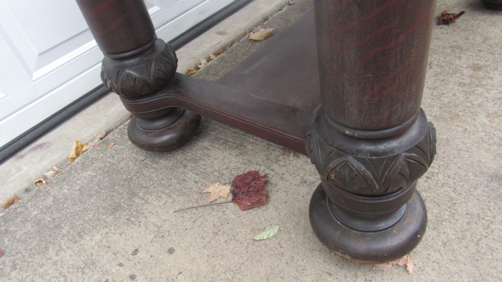 Oak Library Console Table Amazing