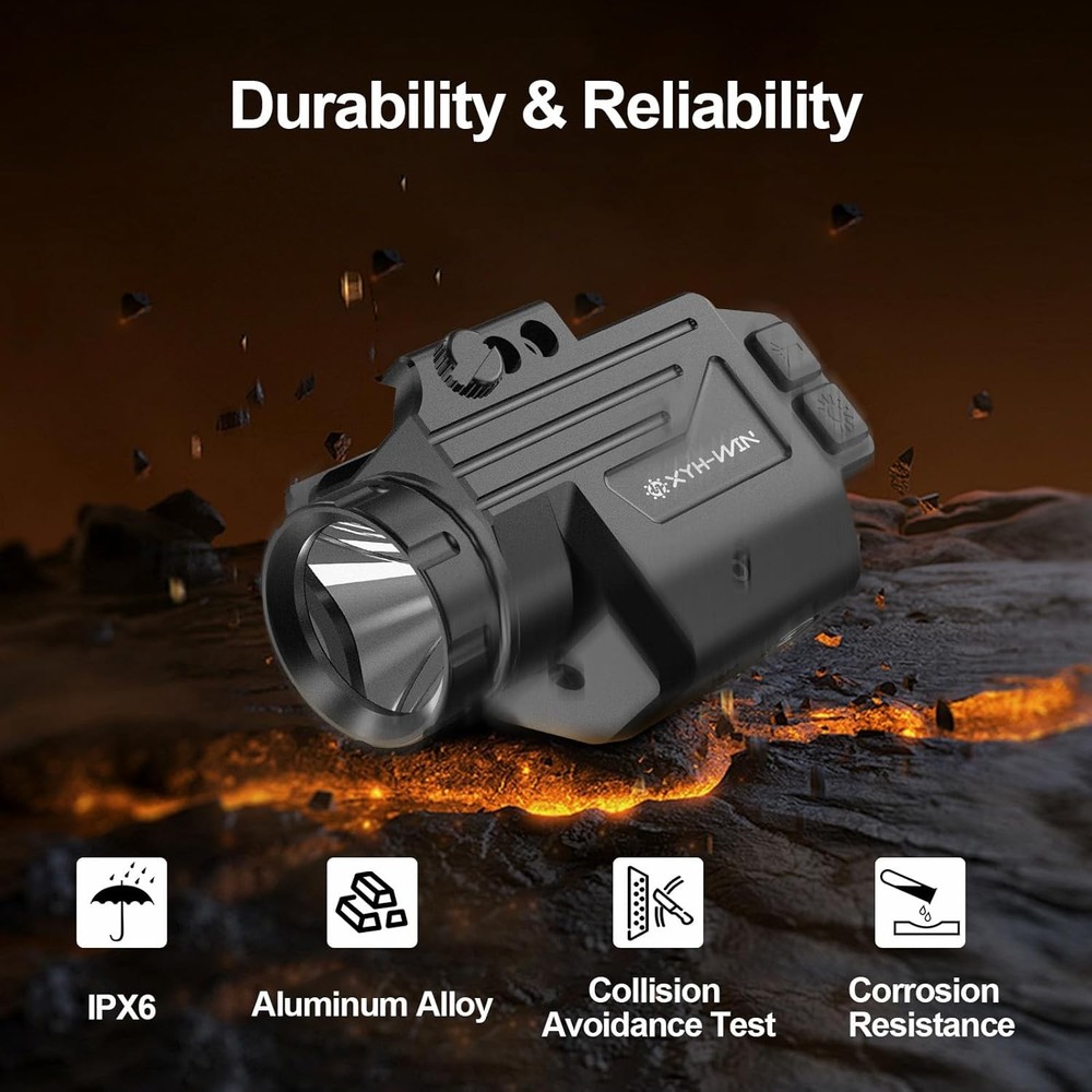 1000 Lumens Light Laser Combo with Strobe Function, Tactical Green