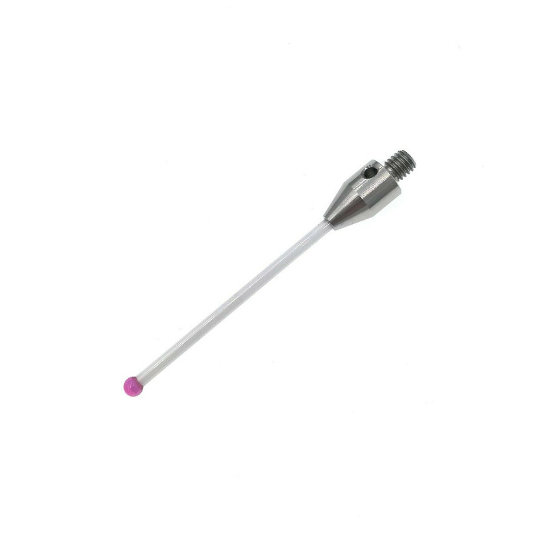 M4 Thread CMM Styli,3.0mm Ruby Ball Tip,2.0mm Diameter Ceramic Stem,Length 40mm