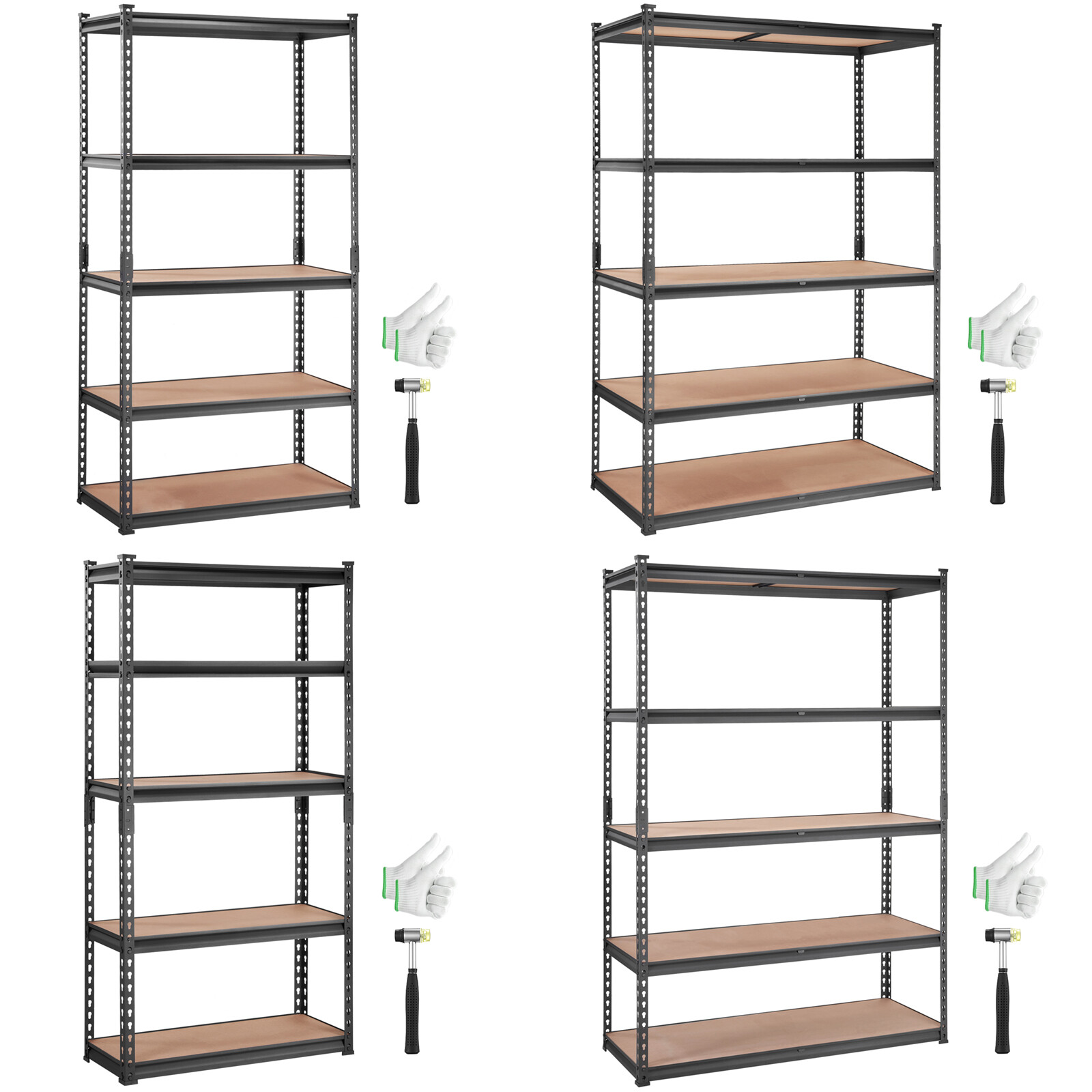 VEVOR Storage Shelving Unit Garage Storage Rack 5-Tier Adjustable 2000 lbs Load