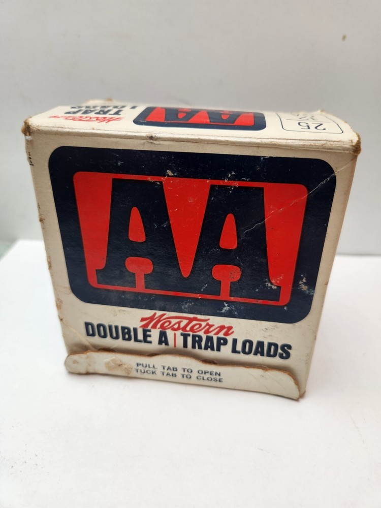 Western Double A "AA" Trap Loads 12 Ga. 25 Shells EMPTY BOX USA