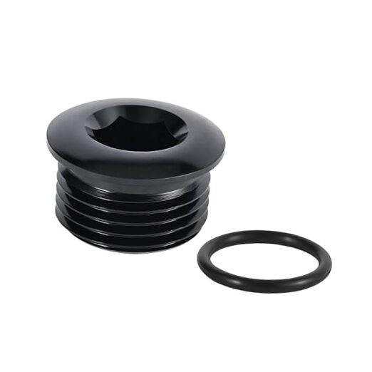 8AN Male Hex Head Socket ORB Port Plug with O RingPC AN8 1