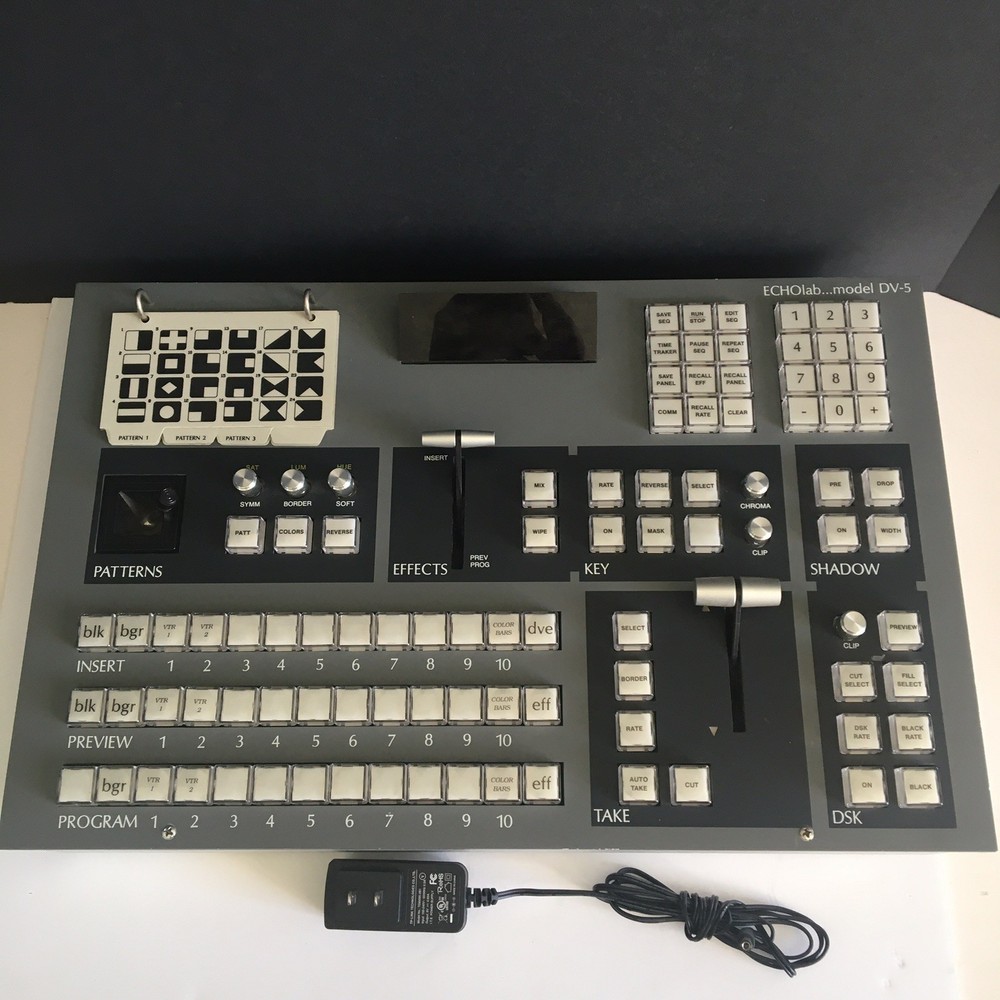 ECHOlab Production Switcher Model DV-5 Production Switcher **Untested**