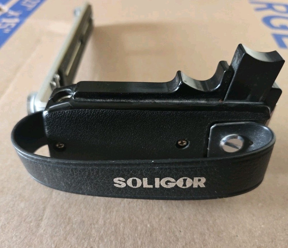 Soligor Left Hand Flash Holder Rail Grip Bracket ~Good Condition