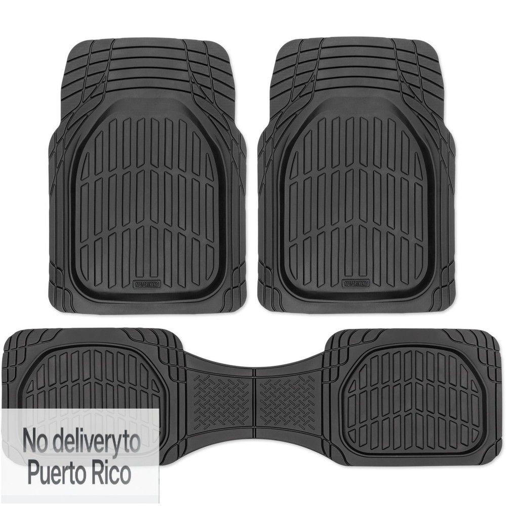 3-Piece Deep Dish Rubber Floor Mat - Made for Chevy