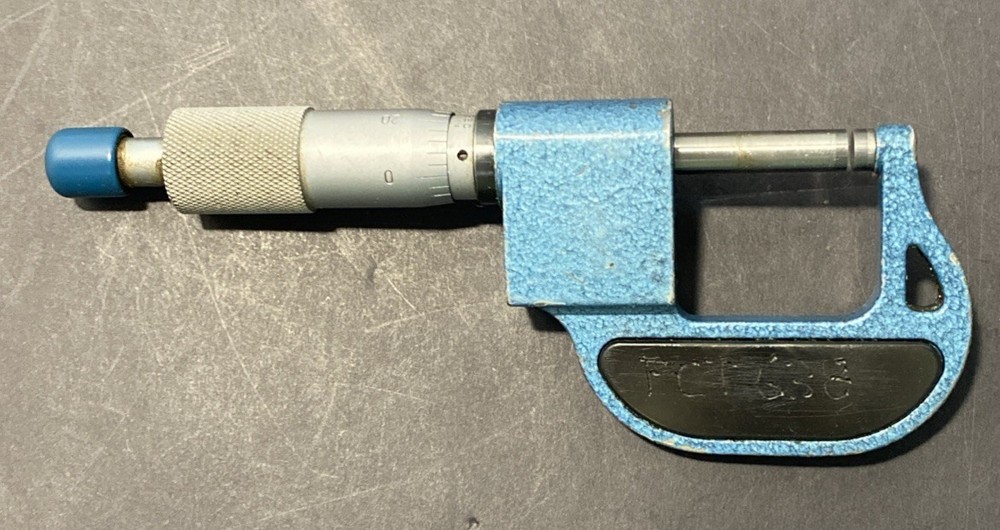 Fowler 0-1” Outside Digit Micrometer Range .0001" Carbide Tips Used