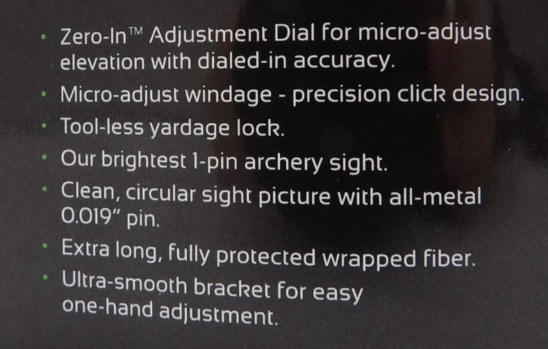 Truglo 1-Pin Range Rover - Zero-In Elevation Adjustment Dial Sight Light - Left