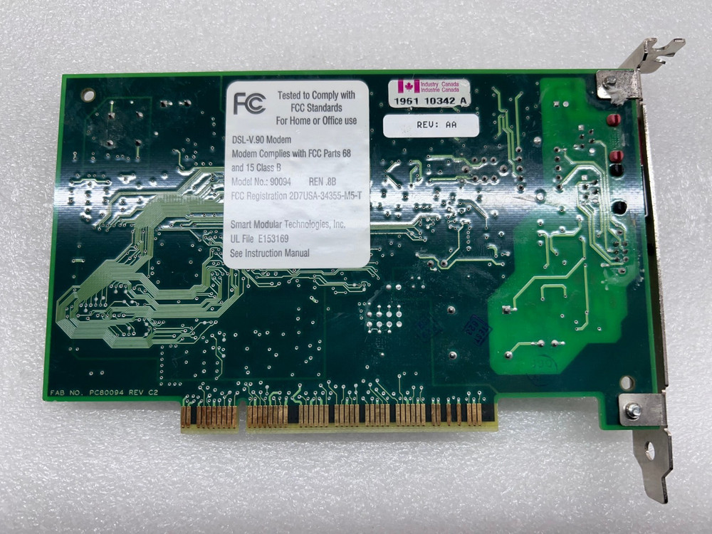 Smart Modular Technologies PCI DSL-V90 Modem Card Free Shipping