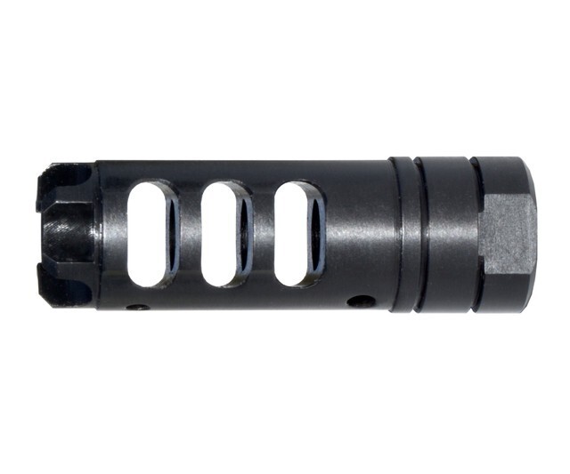 1/2x28 Hexasigma Defender Performance Muzzle Brake 223 22 Black