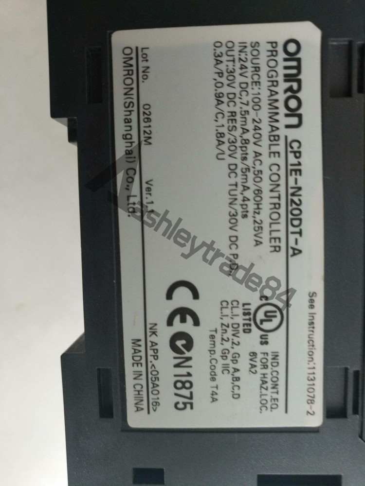 1PCS Omron PLC CP1E-N20DT-A used TESTED