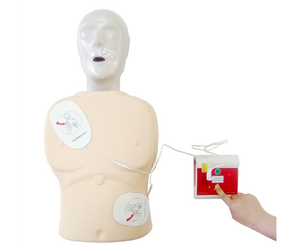 AED Simulator Device AED Trainer +100 pcs CPR Face Masks For First Aid Training