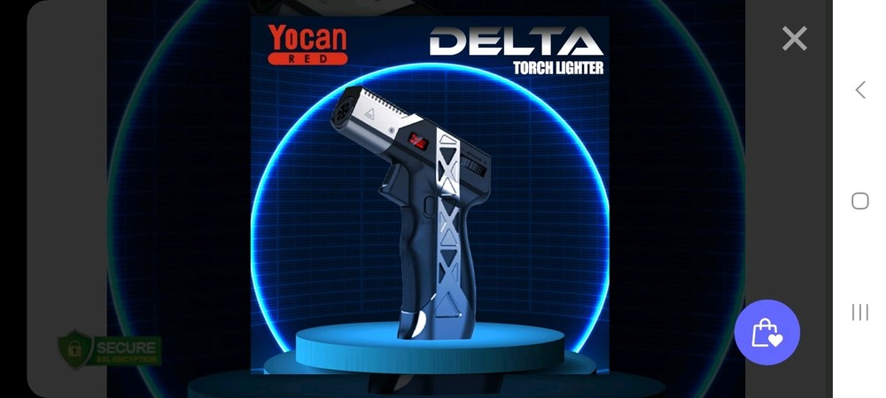 Vector Delta - Double Jet Flame Torch Lighter - Black - New