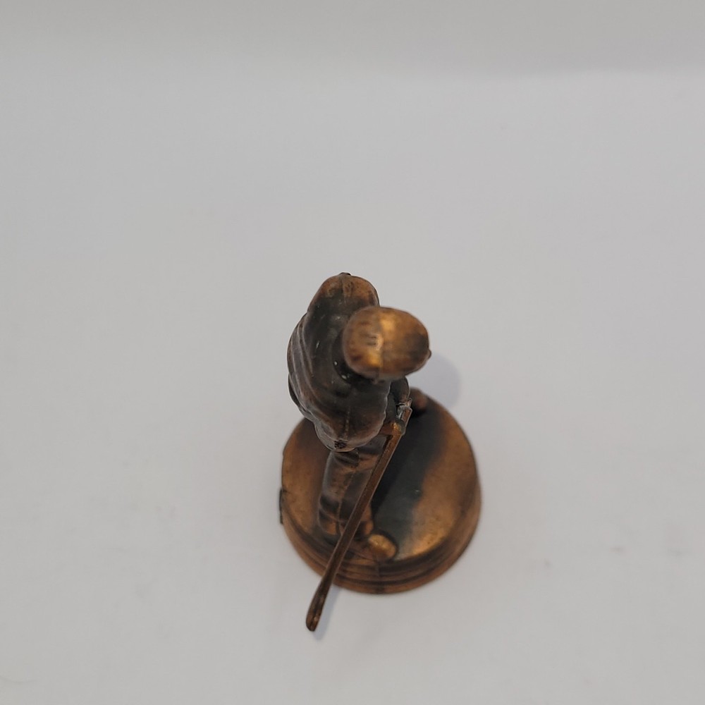 Golfer Man Pencil Sharpener Bronze look Metal sharpener works