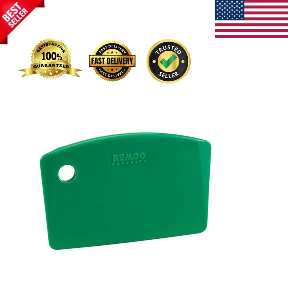 Compact 5.5 Inch Stiff Green Bench Scraper for Effortless Kitchen Scraping