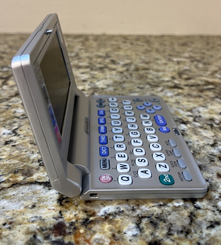 Rare Vintage Sharp PW-E550 Electronic Dictionary, Calculator, Tested