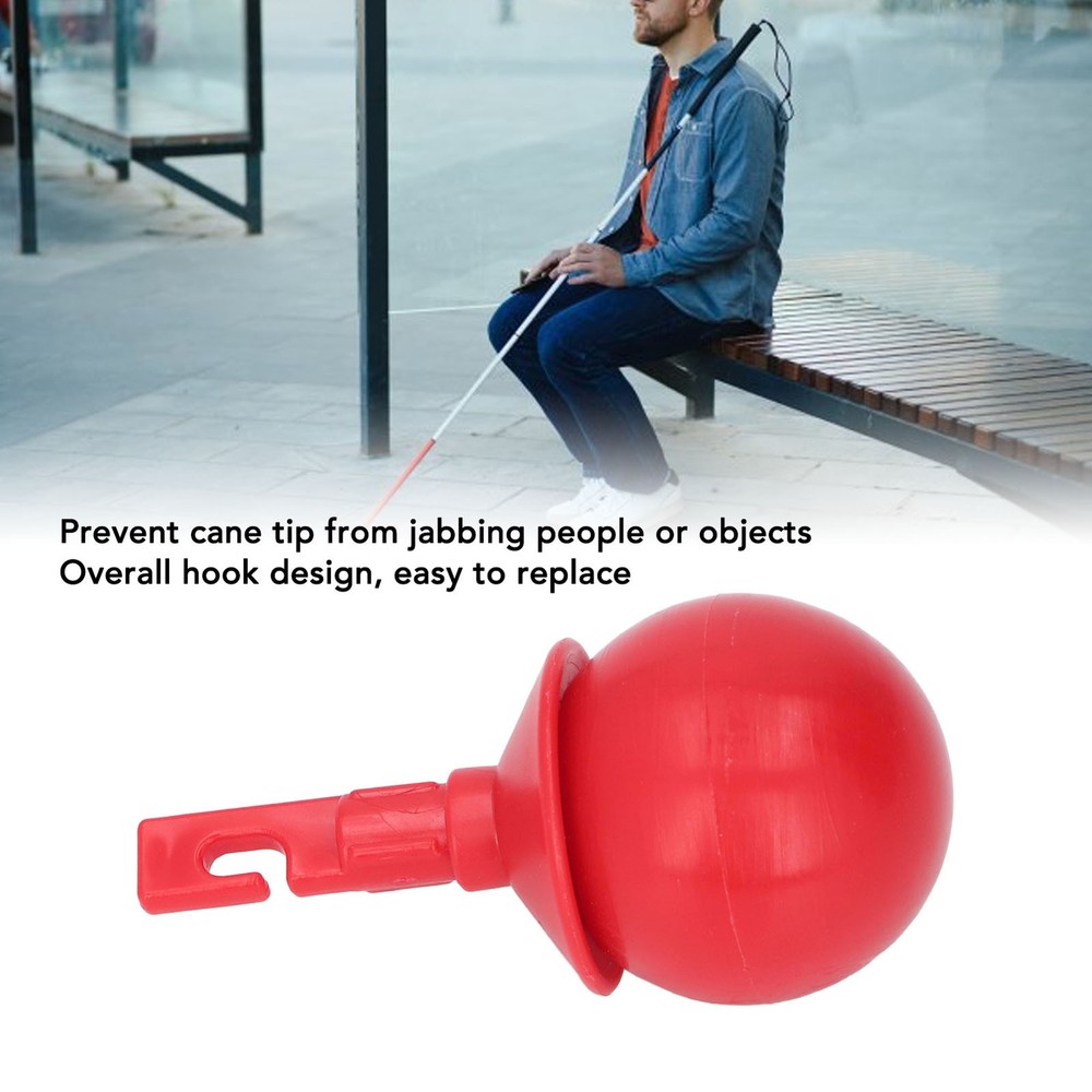 Rolling Ball Hook Style Cane Tip Hook Type Cane Tip Replacement Accessory Stick