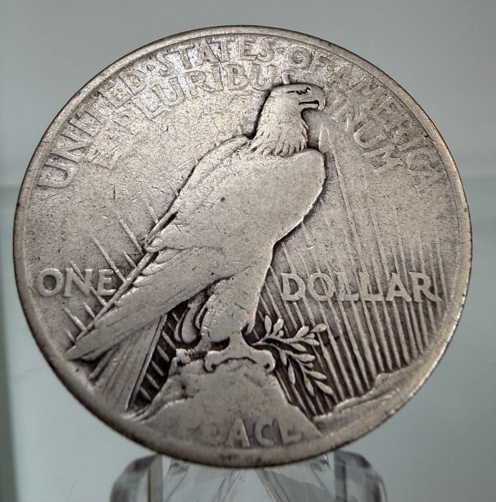 1921 Silver Peace $1 Dollar High Relief Key Date