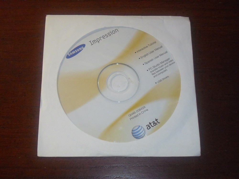 Samsung Impression Cell Phone Software Installation CD-ROM, Unopened GH46-00842A