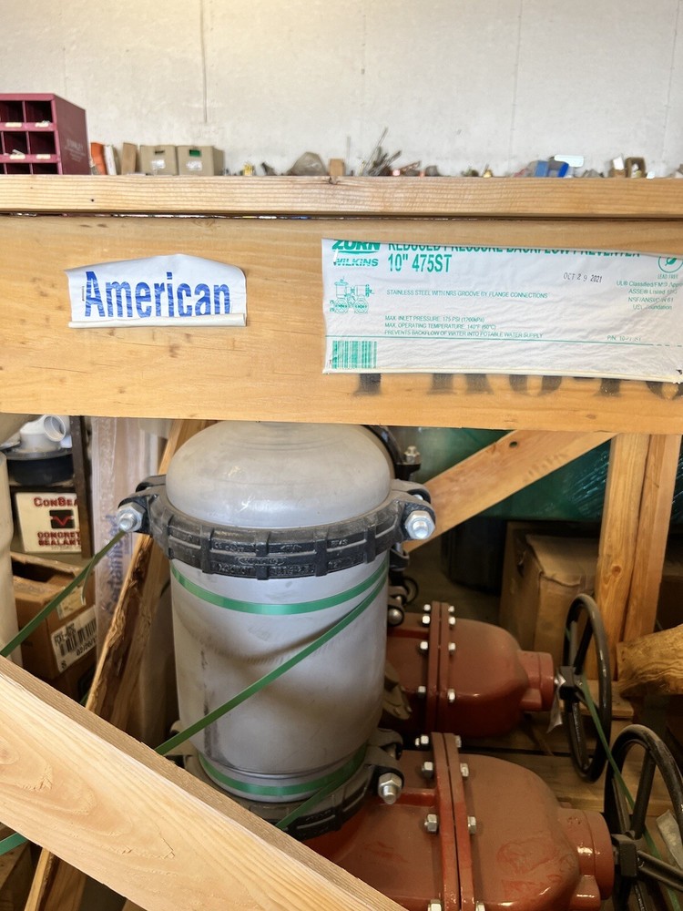 ** New 10” Wilkins Backflow Preventer **