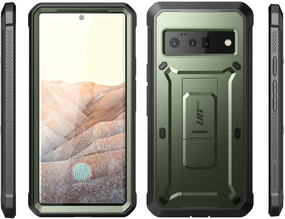 For Google Pixel 6 Pro, SUPCASE Rugged Shell 360 Case w/ Screen Protector Cover