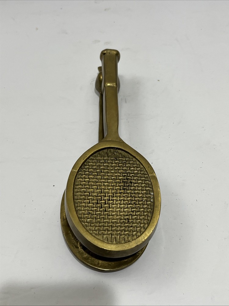dav Windcurrent Collection Tennis Racket Solid Brass Door Knocker 8 3/4”