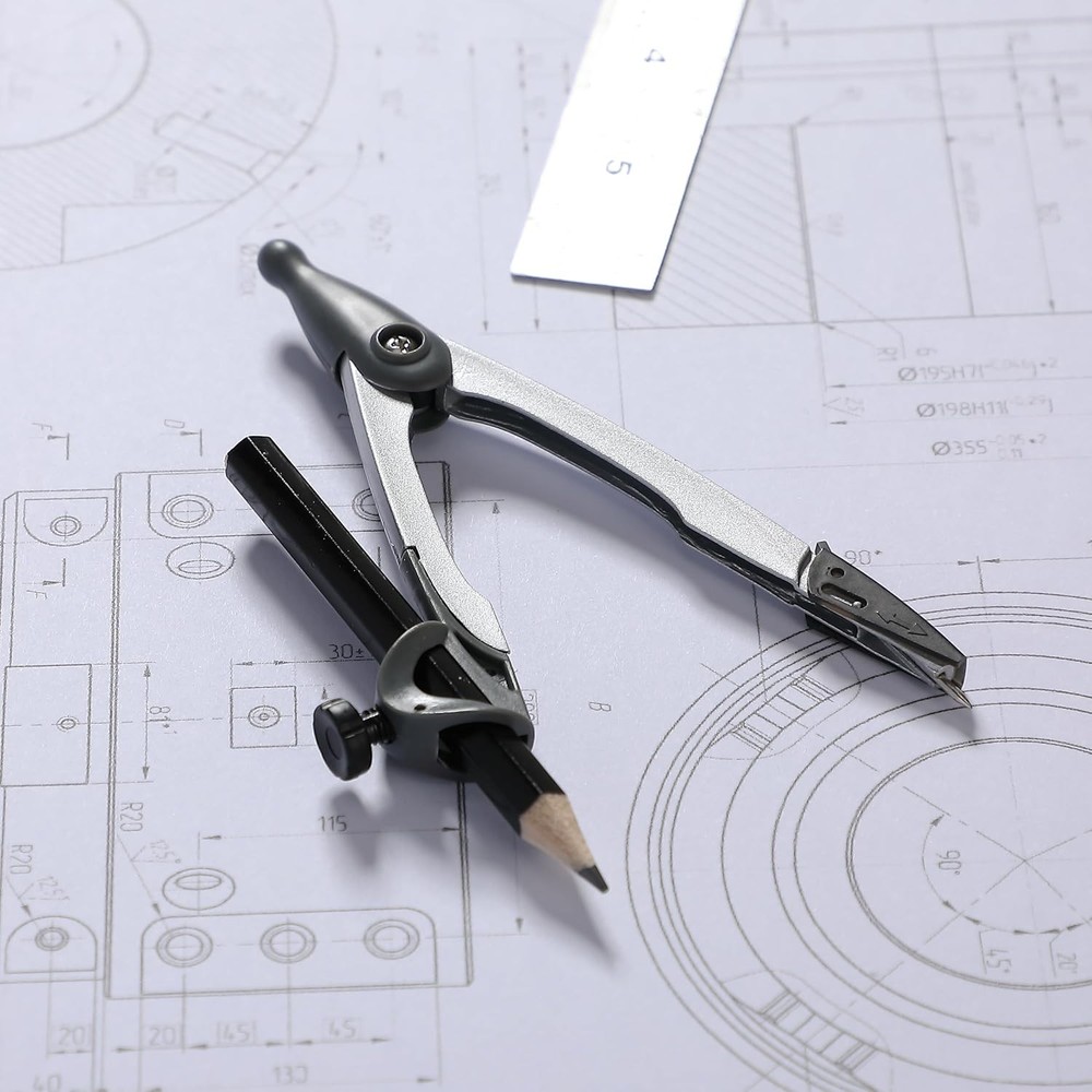 Mr. Pen- Compass for Geometry, with Pencil, Drawing Drawing...